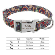 Personalized Adjustable Nylon Dog\Cat Collar