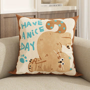 Cute Dog Pillowcase Bedroom Cushion Cover Sofa Cushions Pillows Cover 45x45cm Pillow Case Home Decoration {COVER}
