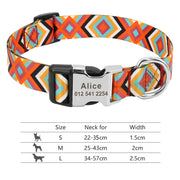 Personalized Adjustable Nylon Dog\Cat Collar