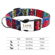 Personalized Adjustable Nylon Dog\Cat Collar