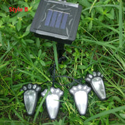 Solar Powered Paw Print Lights--- LED Garden & Pathway Decor