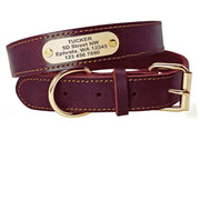 Personalized Dog Collars with Nameplate ID Tags
