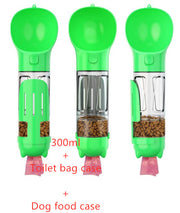 Portable Pet Outdoor Travel 3 In 1 (Water Bottle+ Feeder Bowl+ Garbage Bag )
