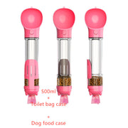 Portable Pet Outdoor Travel 3 In 1 (Water Bottle+ Feeder Bowl+ Garbage Bag )