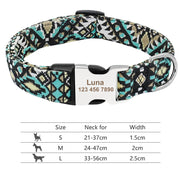 Personalized Adjustable Nylon Dog\Cat Collar