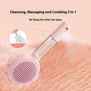 2 In 1 Cleaning Pet Brush Comb With Spray