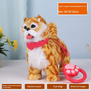 Simulation Dog Toy (That Walks| Barks| Wags Its Tail |And Plays Musicelectric)  With Motion-sensing Capabilities