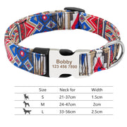Personalized Adjustable Nylon Dog\Cat Collar