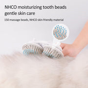 Pet Slicker Brush (Double-headed Negative Ion One-button Self Cleaning Brush)