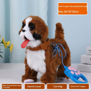 Simulation Dog Toy (That Walks| Barks| Wags Its Tail |And Plays Musicelectric)  With Motion-sensing Capabilities