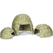 Pet Thatched Hut for Rabbit, Hamster, Hedgehog, Rabbit Nest (Thermal Supplies)( Handmade Straw)