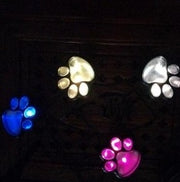 Solar Powered Paw Print Lights--- LED Garden & Pathway Decor