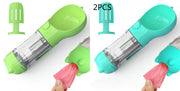 Portable Pet Outdoor Travel 3 In 1 (Water Bottle+ Feeder Bowl+ Garbage Bag )