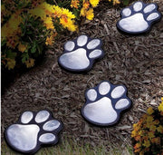 Solar Powered Paw Print Lights--- LED Garden & Pathway Decor