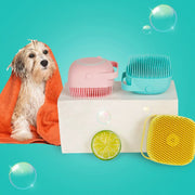 Bath Brush Comb & Scrubber (Shampoo Dispenser) For Pet