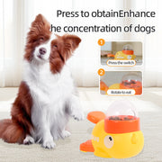 Treat Dispenser Cartoon ( Duck Design | Anti-slip |  Automatic Feeder Toys )