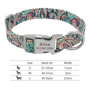 Personalized Adjustable Nylon Dog\Cat Collar