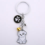 Creative Metal Pet Dog Key Chain Pendant