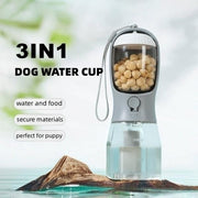 Three-in-one Portable Small Multi-functional Pet feeder (FOOD + WATER + GARBAGE BAG)