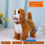 Simulation Dog Toy (That Walks| Barks| Wags Its Tail |And Plays Musicelectric)  With Motion-sensing Capabilities