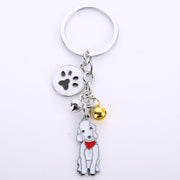 Creative Metal Pet Dog Key Chain Pendant