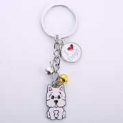Creative Metal Pet Dog Key Chain Pendant