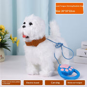Simulation Dog Toy (That Walks| Barks| Wags Its Tail |And Plays Musicelectric)  With Motion-sensing Capabilities