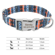 Personalized Adjustable Nylon Dog\Cat Collar